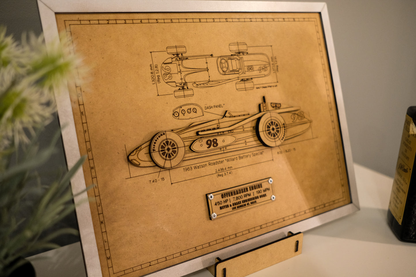 Indy 500 3D wood art – Indianapolis Motor Speedway decor by PayneCraft
