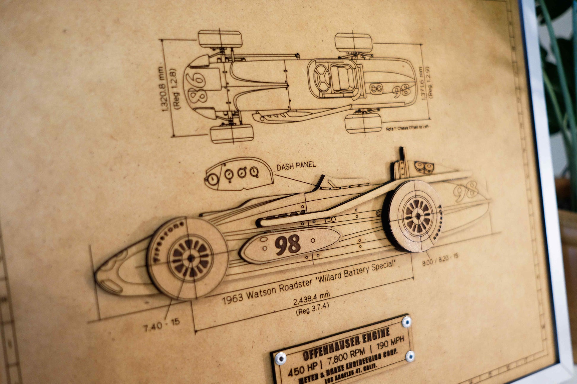 Indy 500 3D wood art – Indianapolis Motor Speedway® decor by PayneCraft