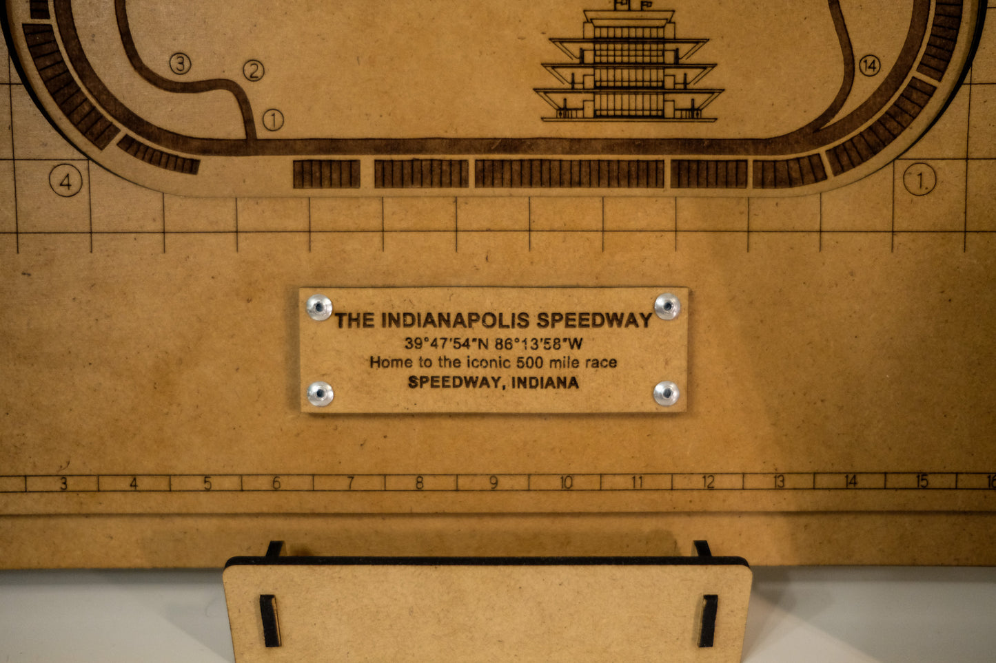 Indy 500 3D wood art – Indianapolis Motor Speedway decor by PayneCraft