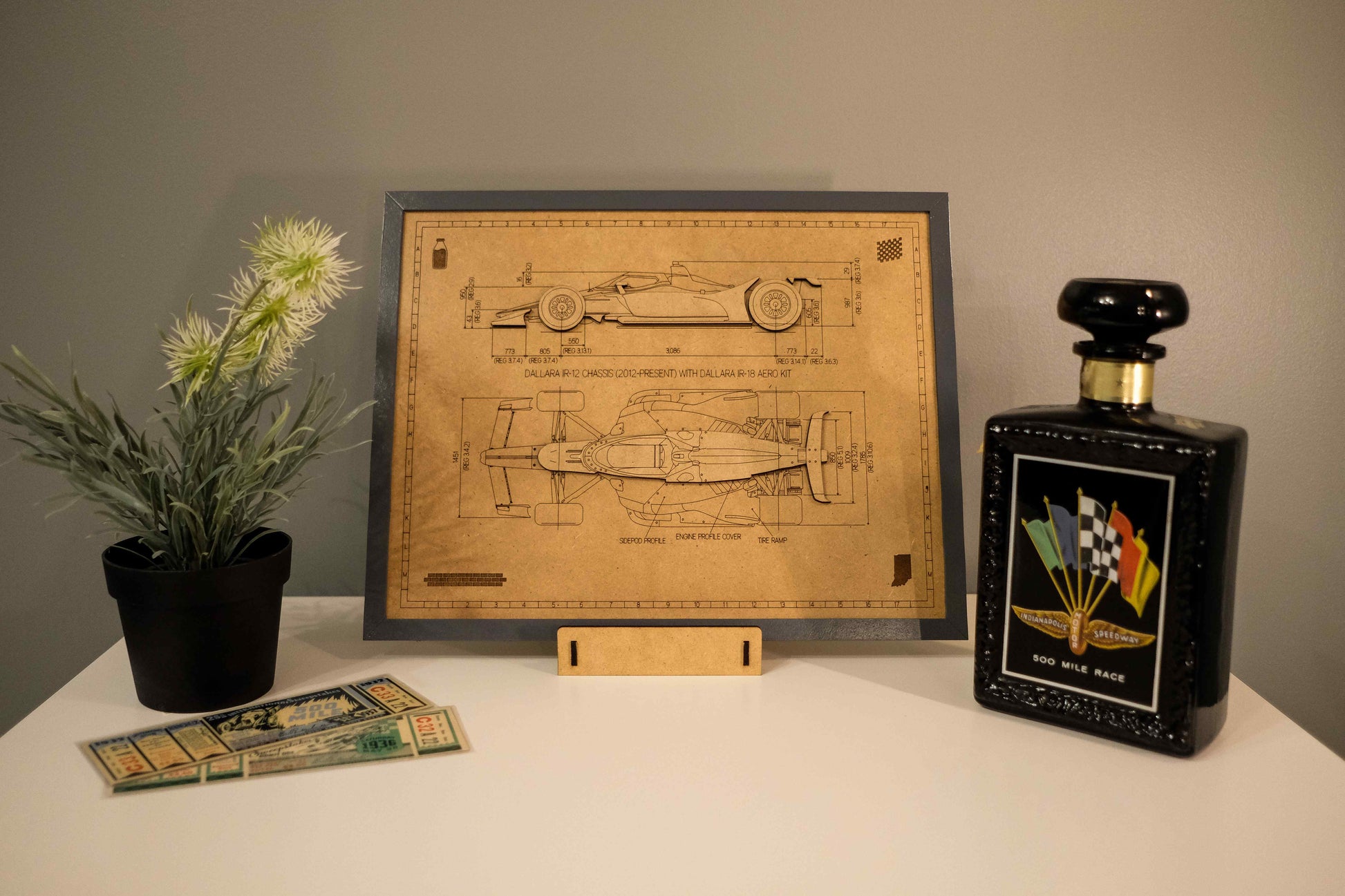 Indy 500 3D wood art – Indianapolis Motor Speedway® decor by PayneCraft