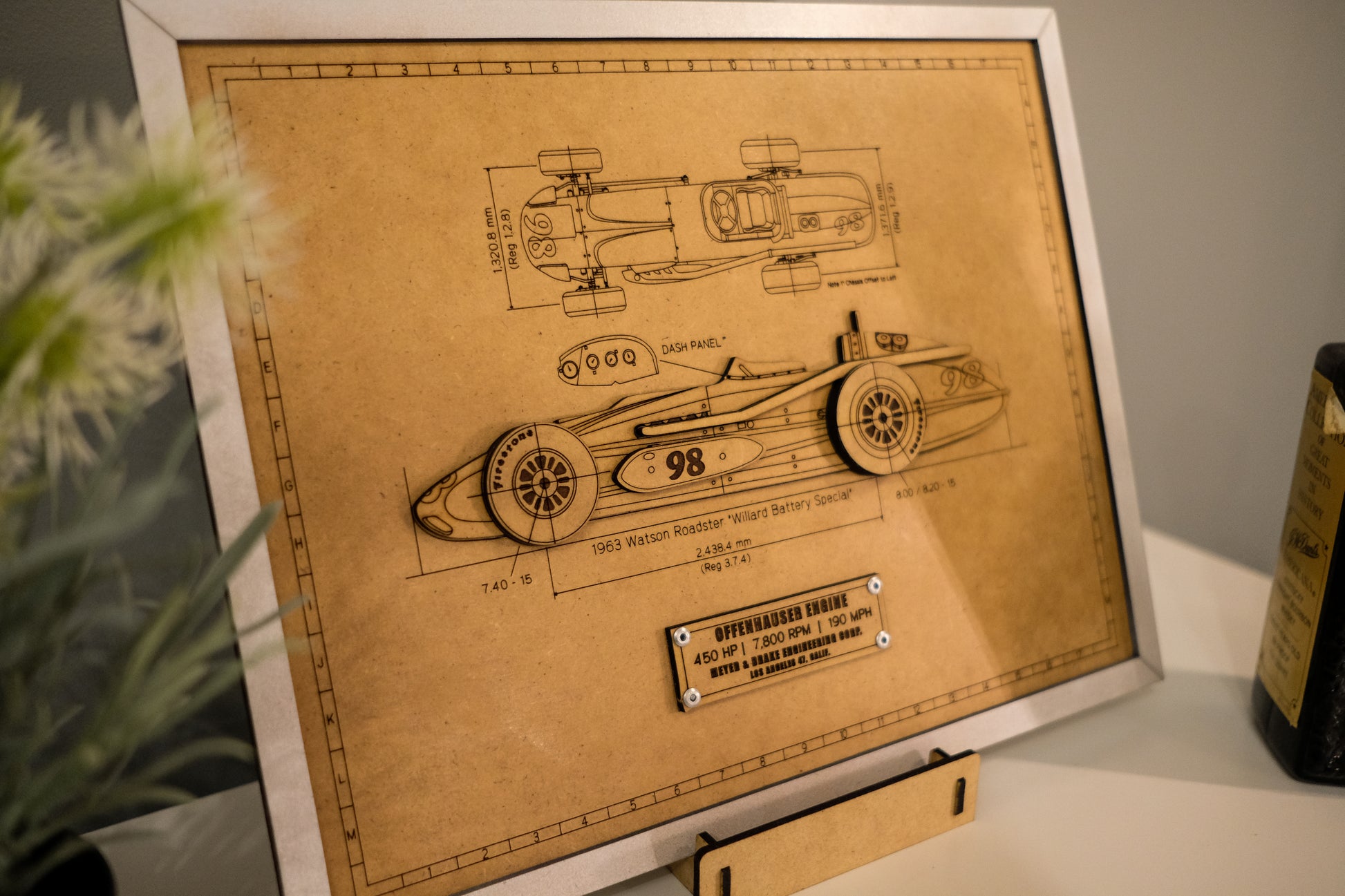 Indy 500 3D wood art – Indianapolis Motor Speedway decor by PayneCraft